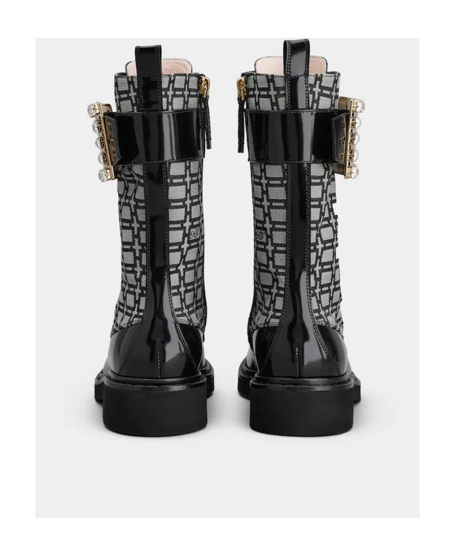 Roger Vivier Clasp Short Boots In Black