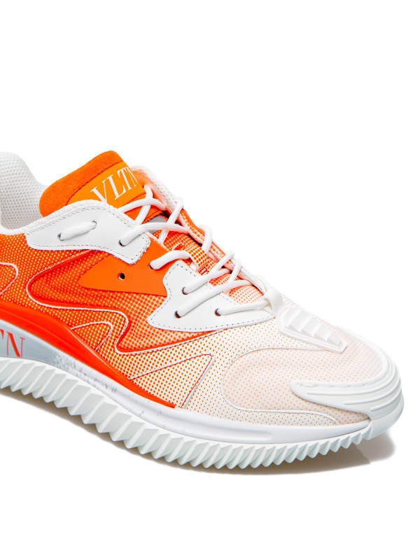 Valentino Vltn Gradient-effect Sneakers In White