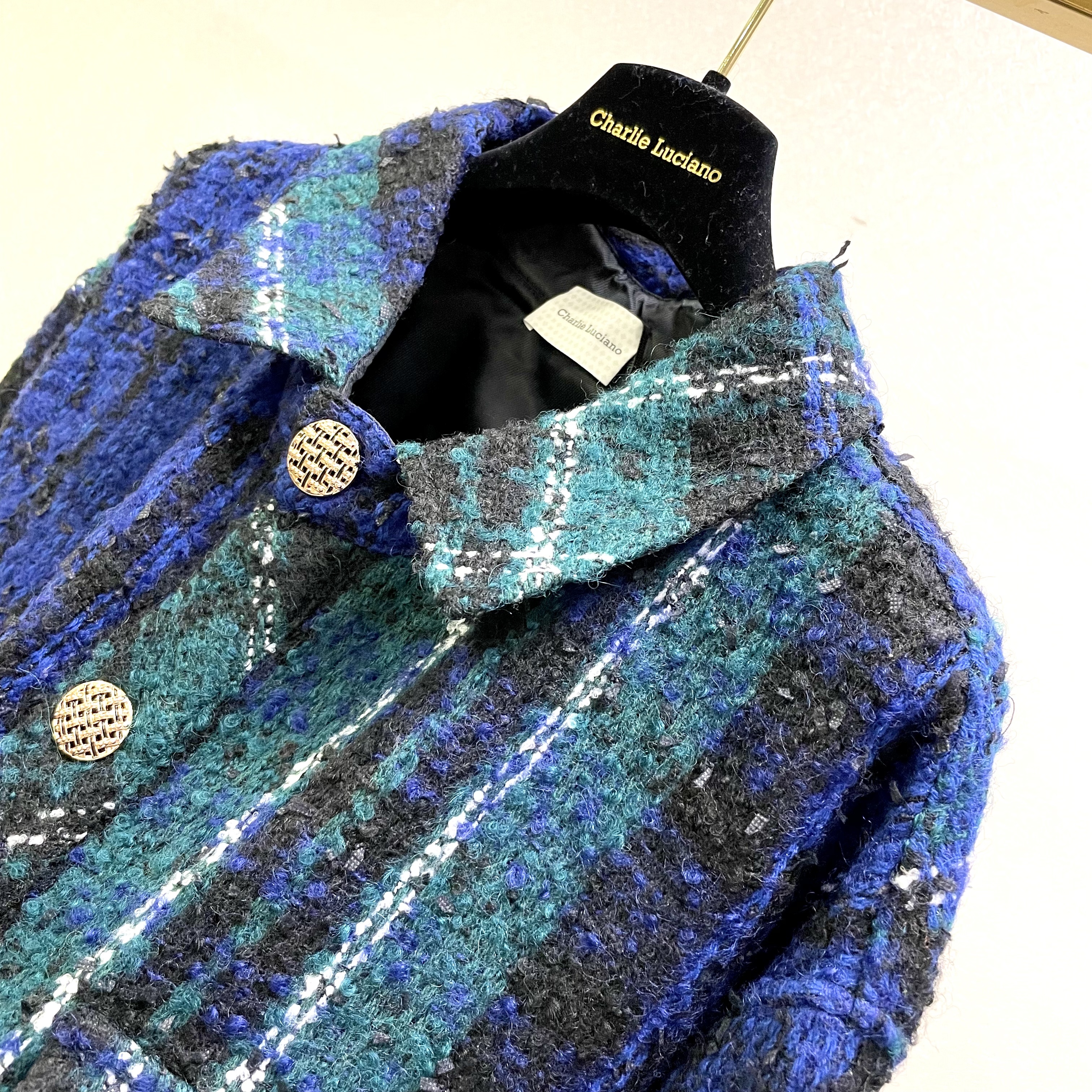 Charlie Luciano Logo Casual Jacket In Black