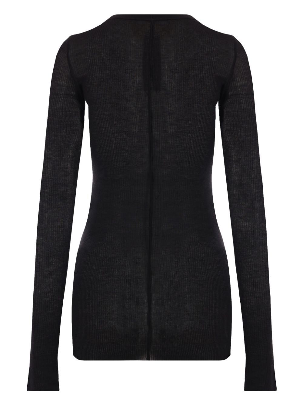 Rick Owens Long Sleeve T-shirt In Black