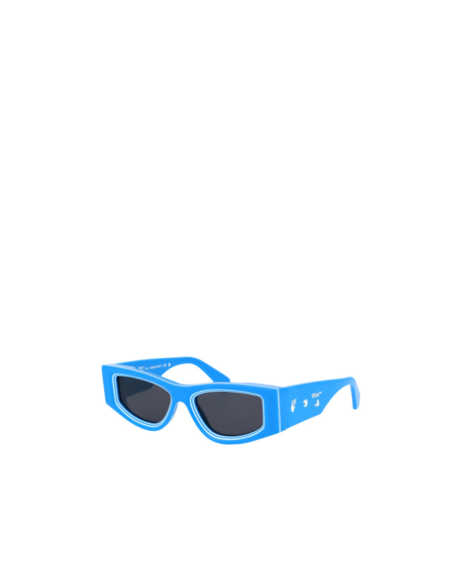 Off-white Logo-print Sunglasses In Blue