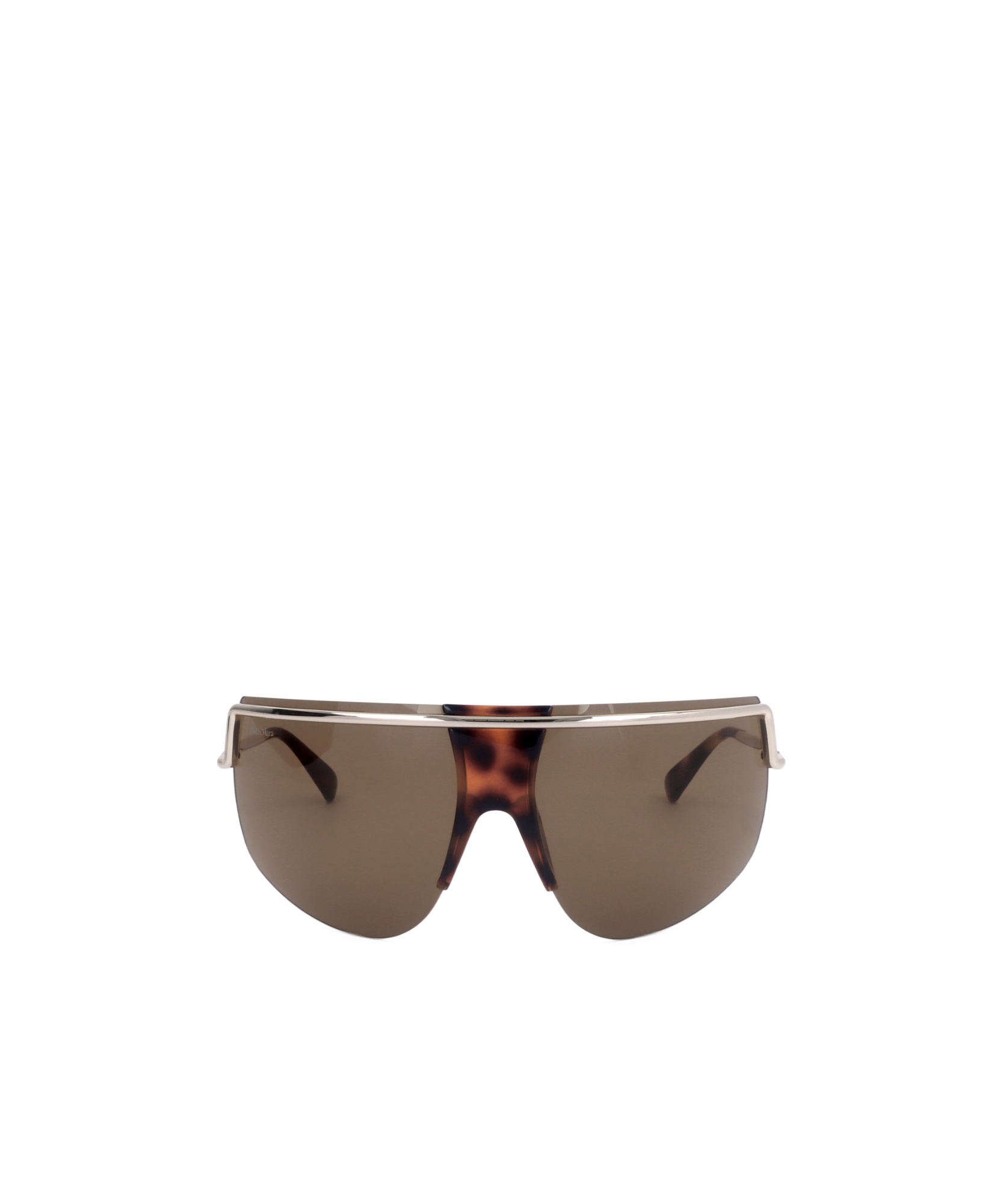 Max Mara Shield Sunglasses In Brown