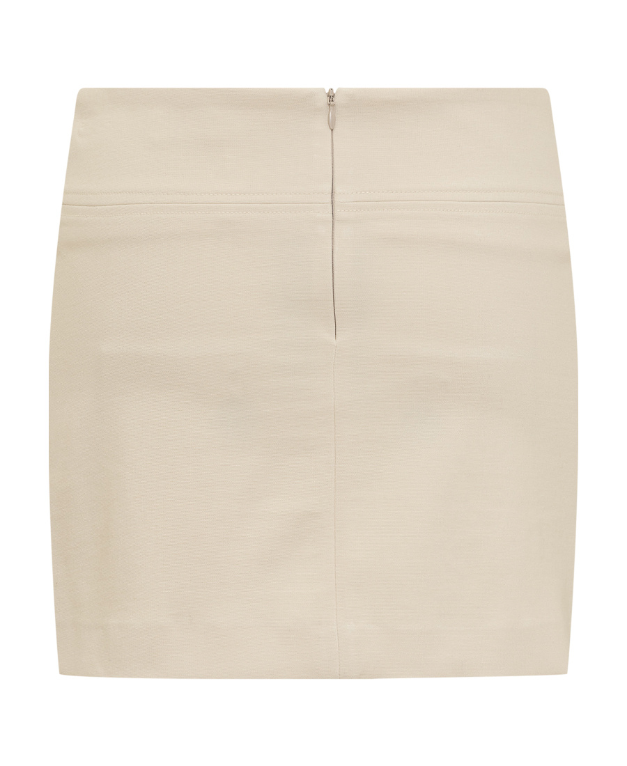 Jucca Flap-pockets Mini Skirt In Nude