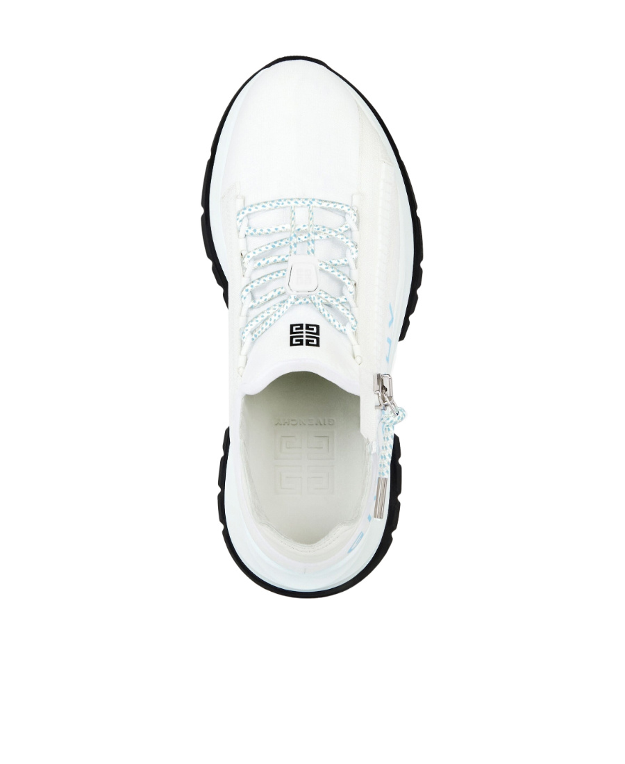 Shop Givenchy Spectre Runner Sneakers In Synthetic Fiber With Zip In White