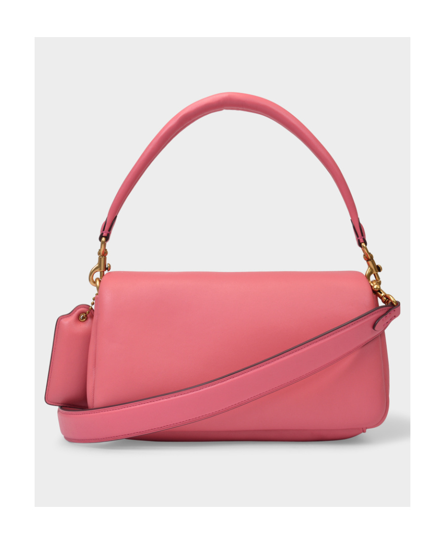 Coach Polished Leather Shoulder Bag In Pink