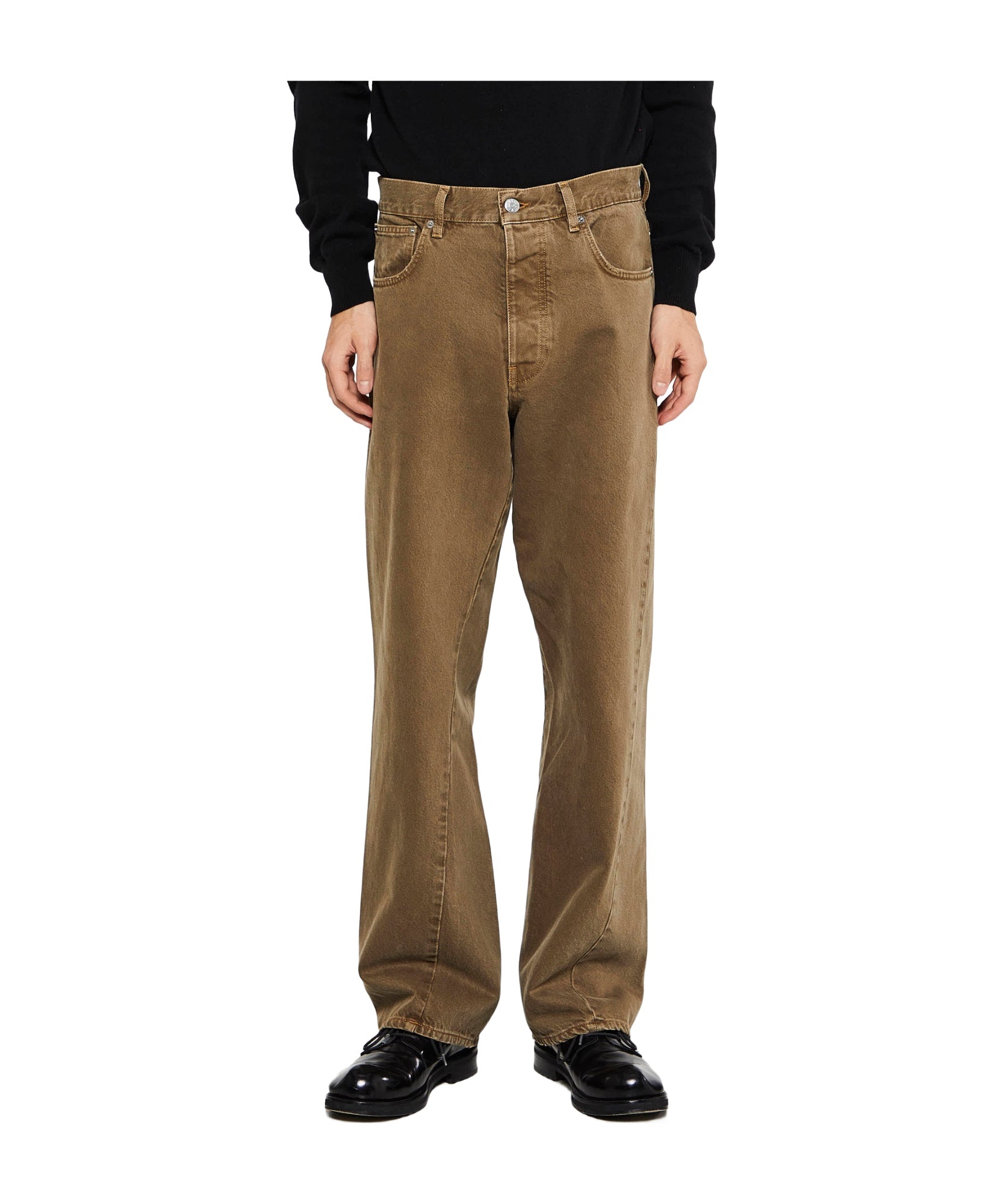 Sunflower Wide Twisted Jeans In Green