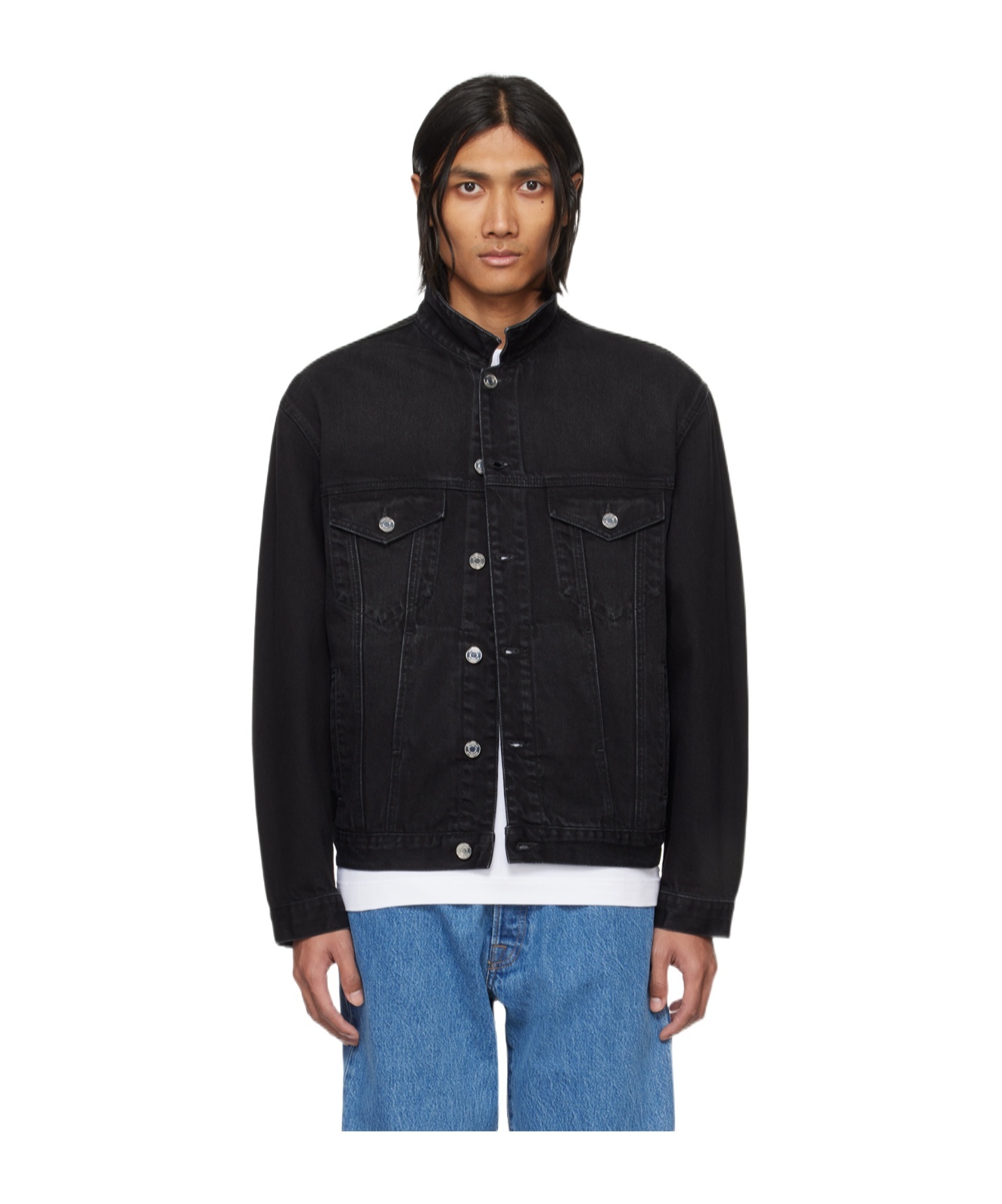 VTMNTS LONG-SLEEVED DENIM JACKET 
