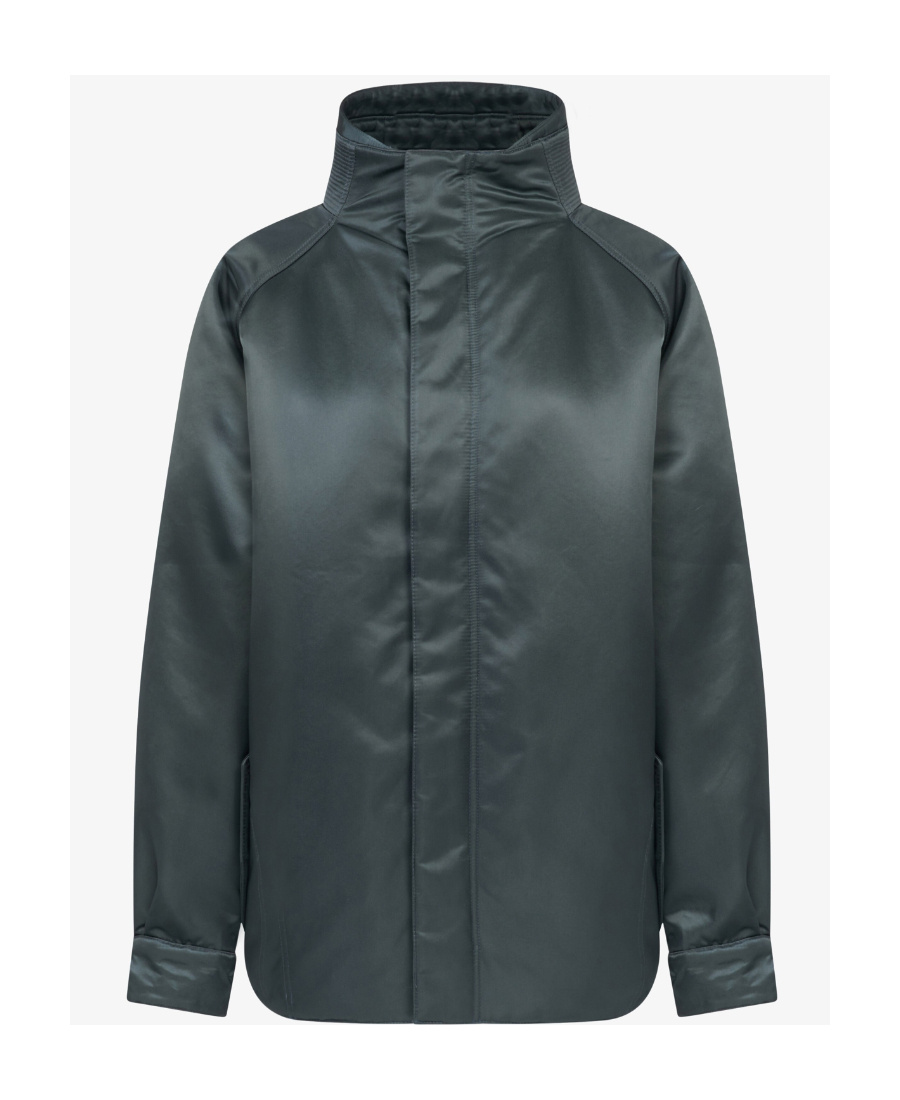 Shop Alaïa Fur-embellished Maxi Bomber Jacket In Black