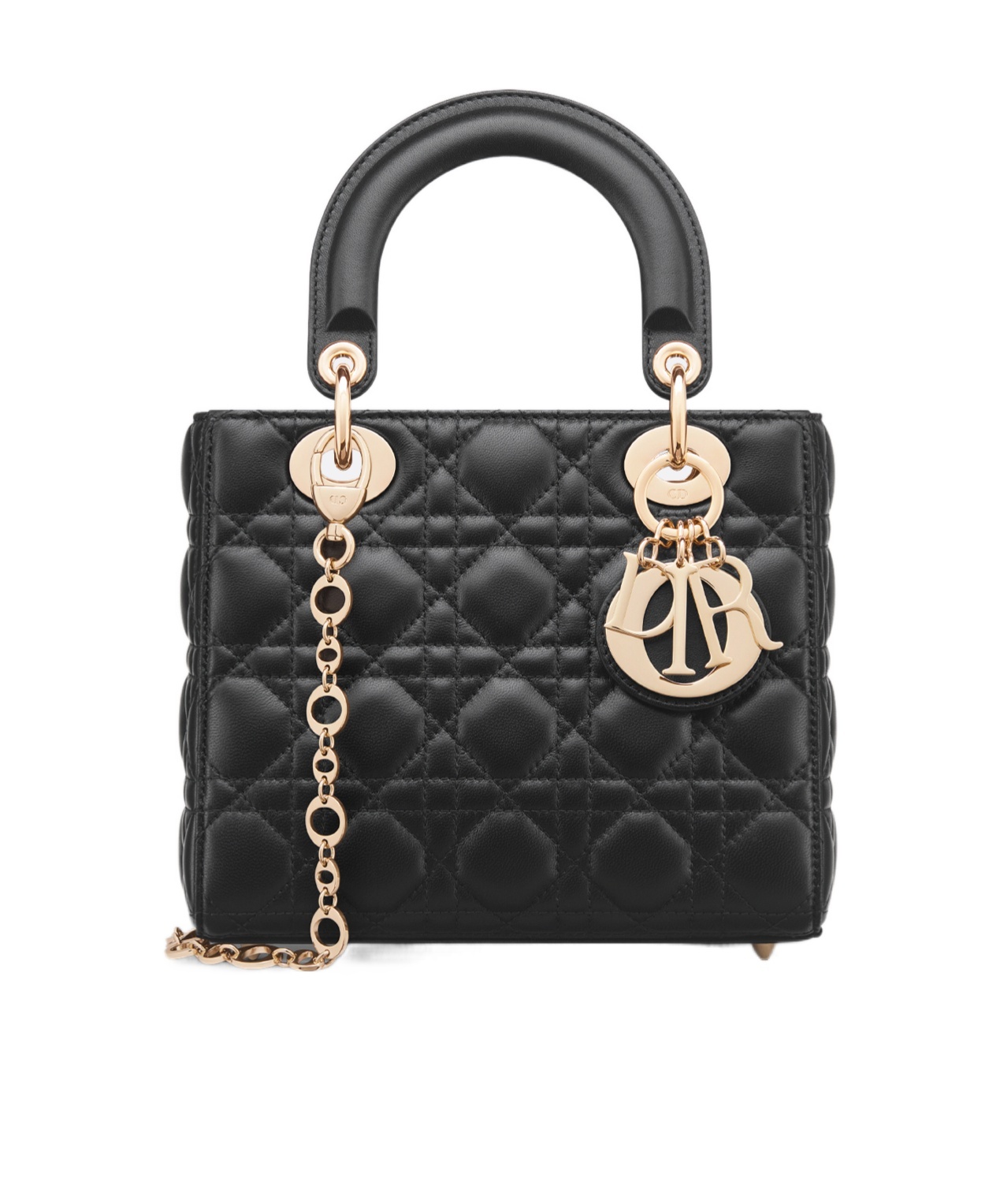 Dior Small Lady Handbag In Black