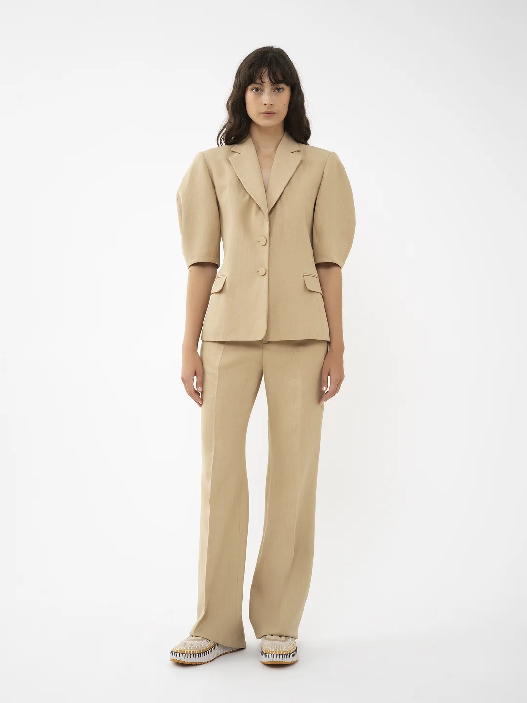 CHLOÉ HIGH-WAIST WIDE-LEG TROUSERS