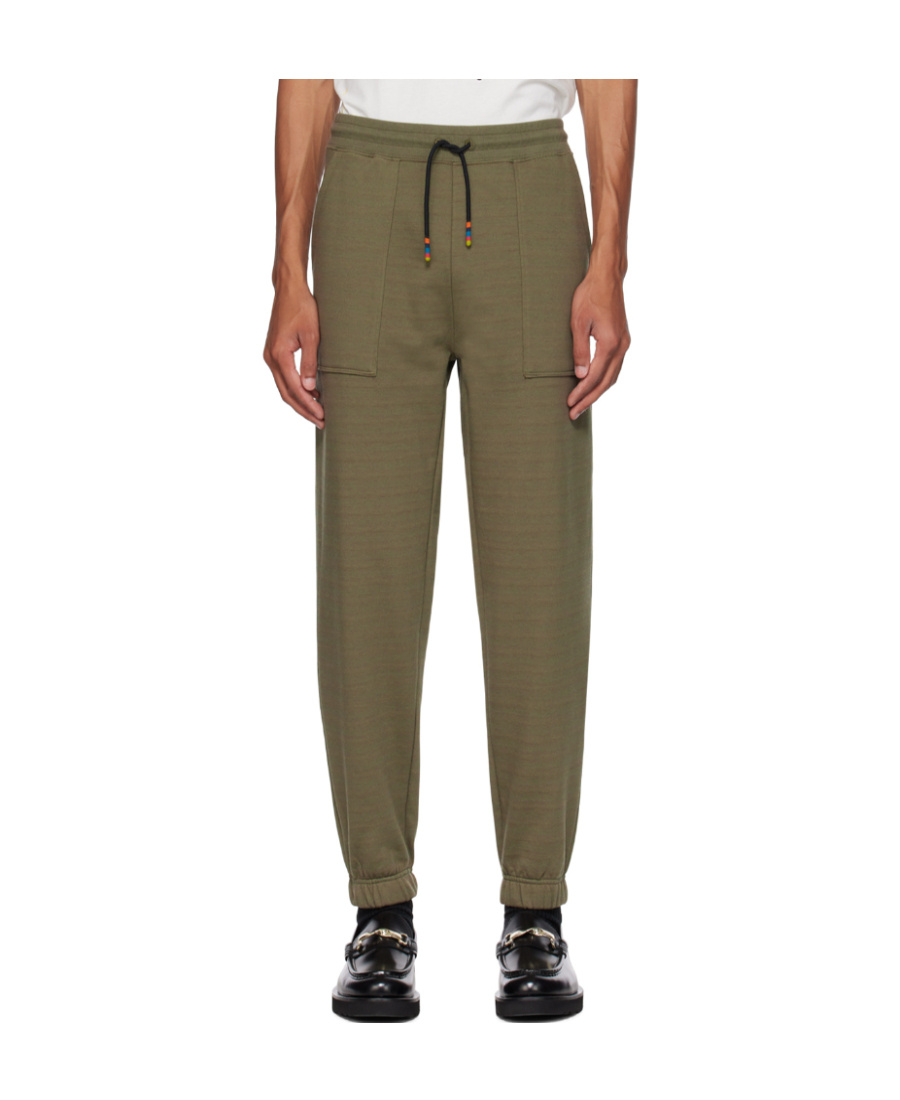 PAUL SMITH DRAWSTRING-FASTENING COTTON TRACK PANTS