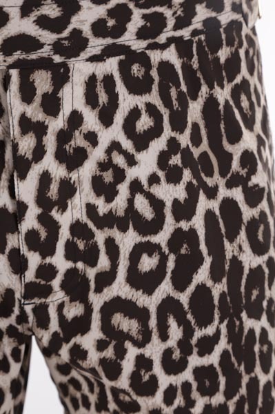 Tom Ford Snow Leopard-print Swim Short In Black