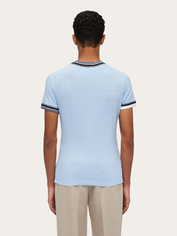 Ferragamo Short-sleeved T-shirt In Blue