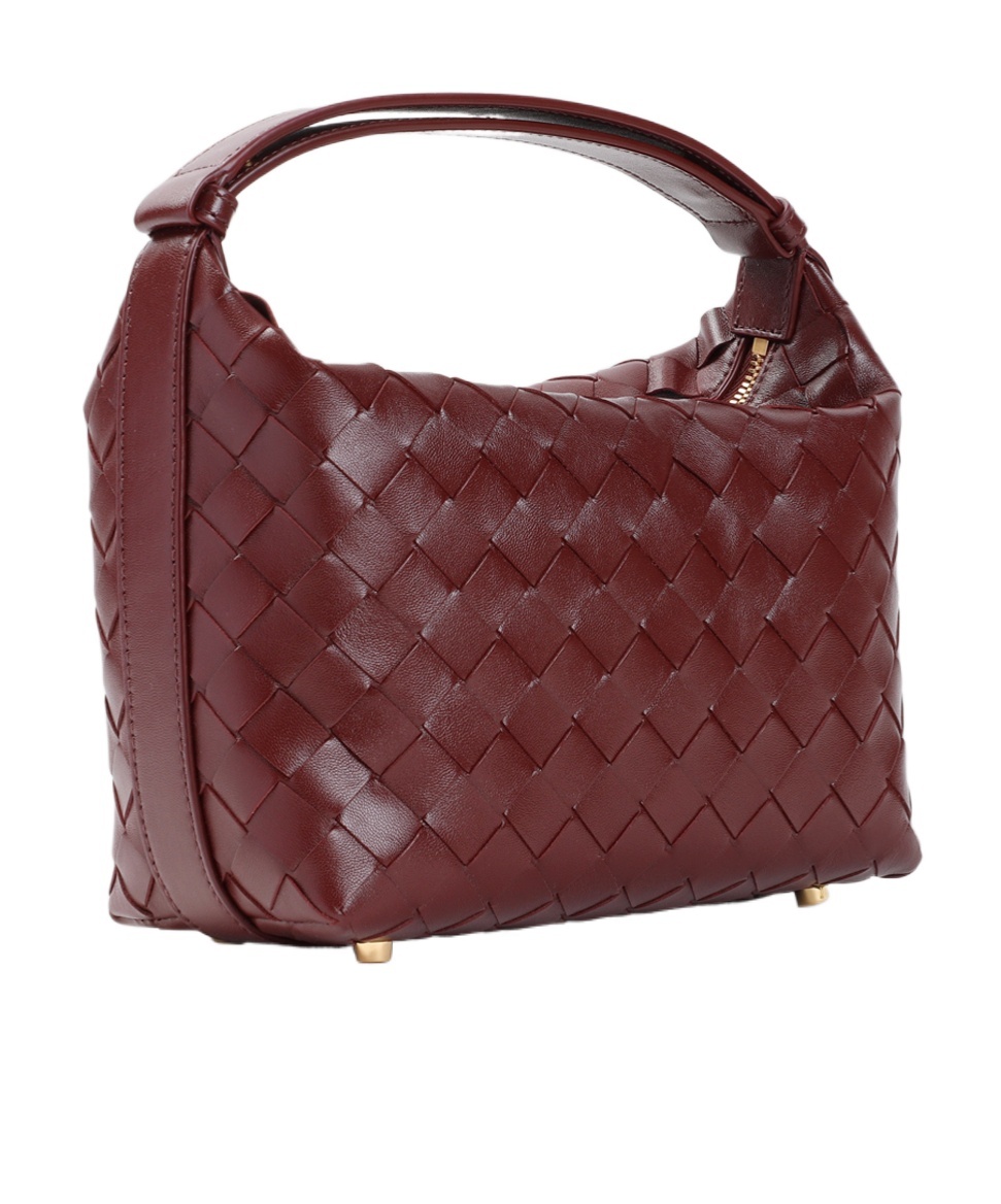 Bottega Veneta Burgundy Mini Wallace Bag In Red