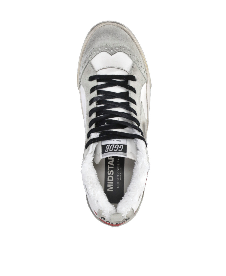 Golden Goose Mid-star Sneakers In White