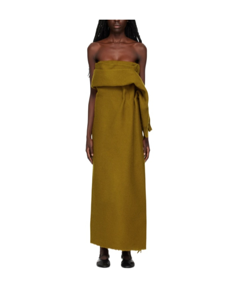 The Row Arachne Long Dress In Brown