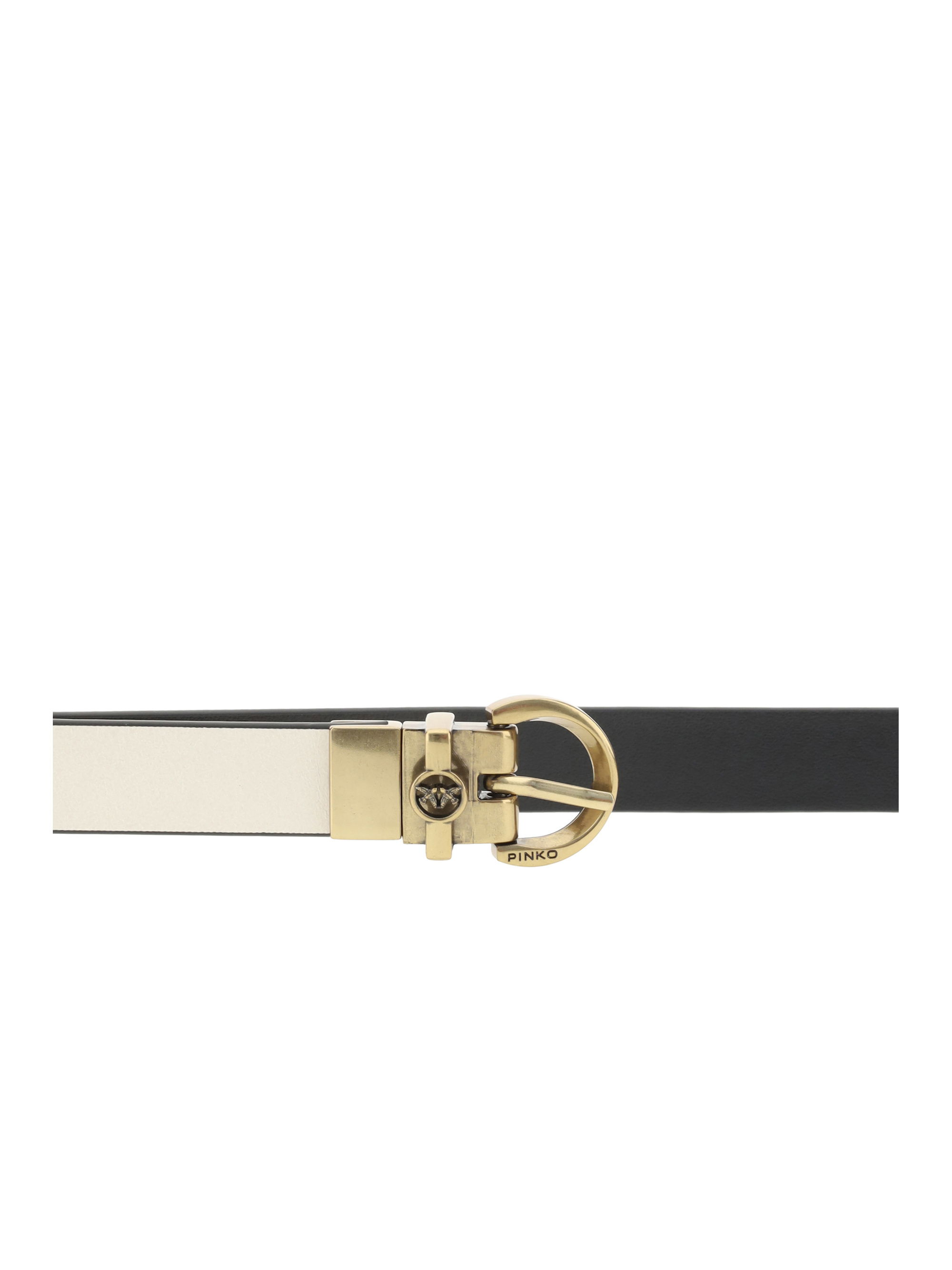 Shop Pinko Adjustable Waist Belt In Nude