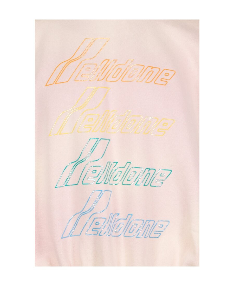 We11 Done Logo Sports Sweater In Pink