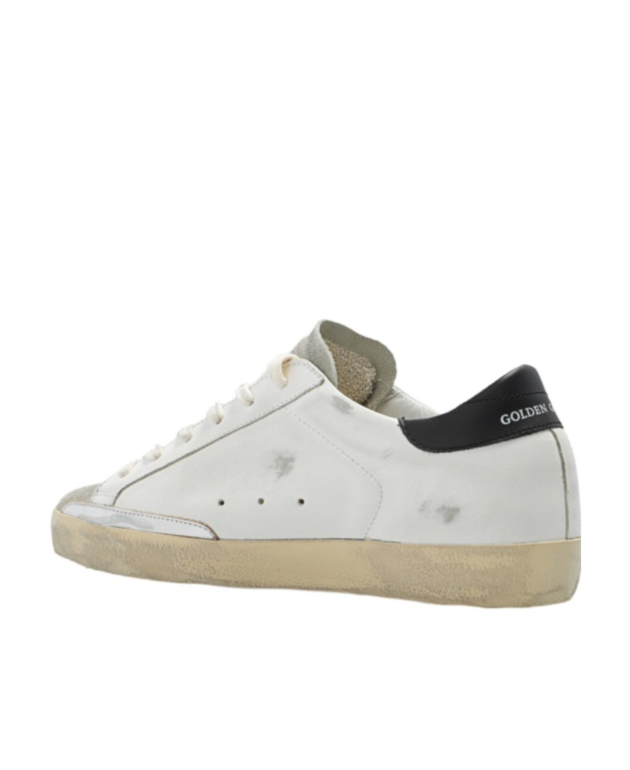 Golden Goose Handmade Leather Sneakers With Perforated Toe Cap In White