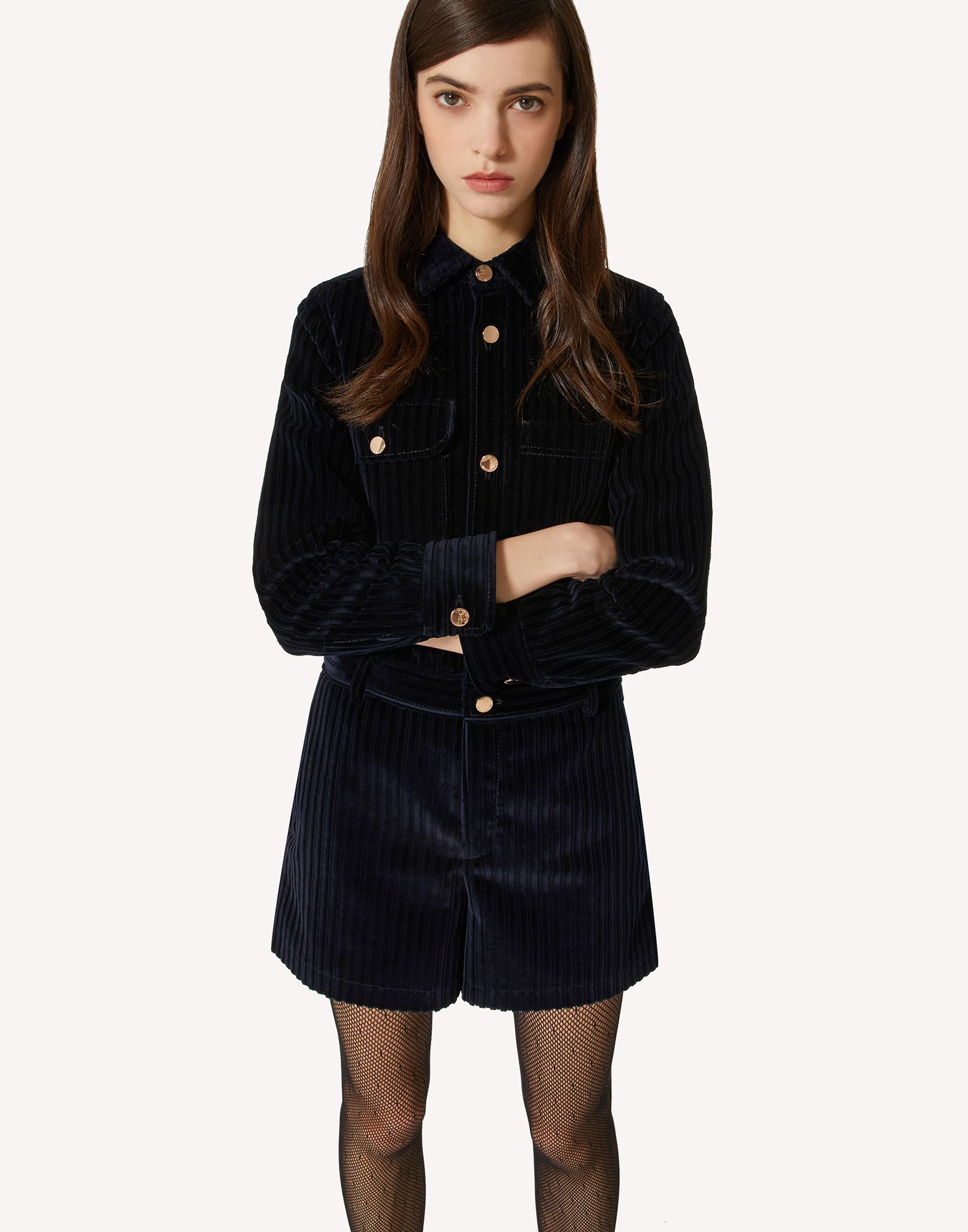 Red Valentino Long-sleeved Jumpsuit In Black