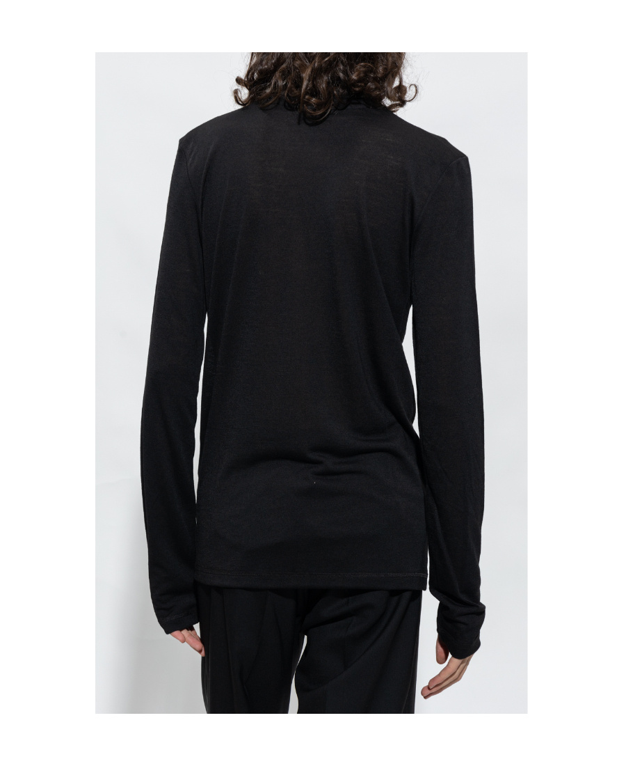 JIL SANDER JIL SANDER LONG-SLEEVED LOGO-PRINTED JUMPER