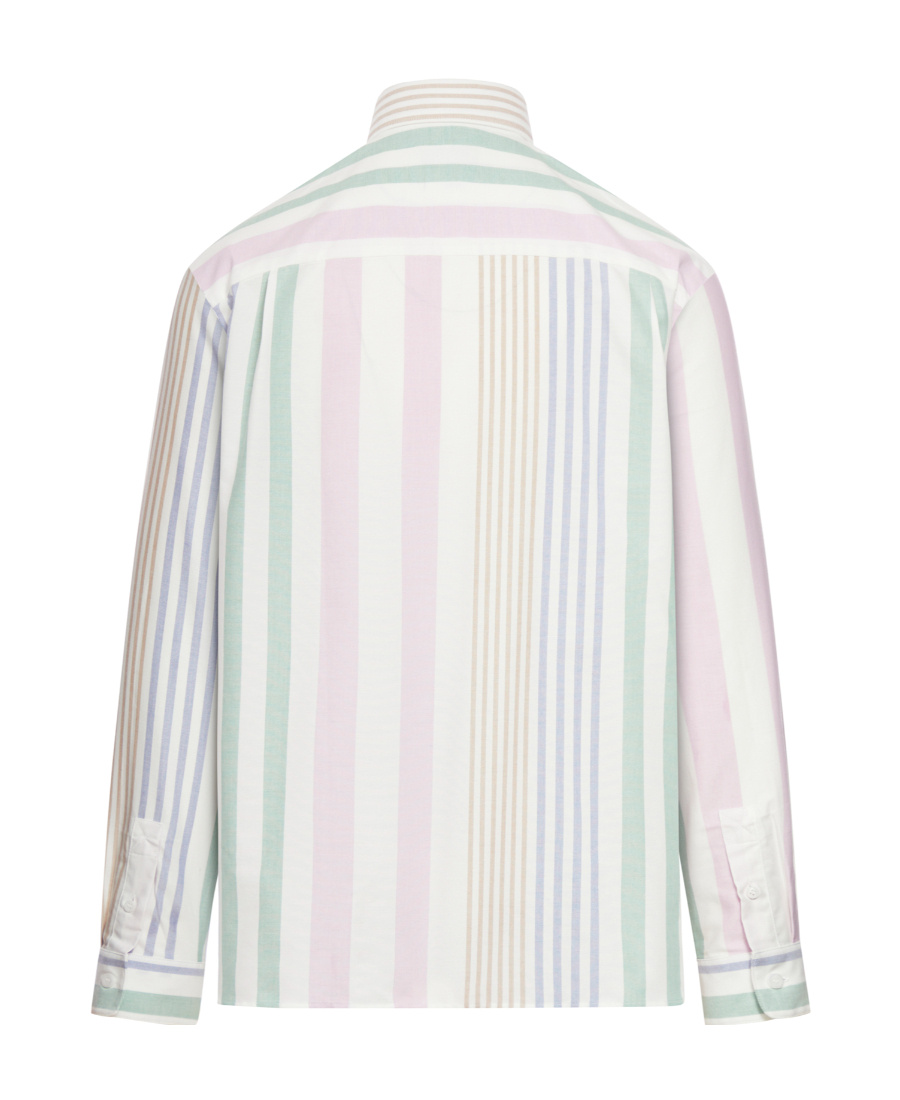 Apc A.p.c. Mateo Oversize Stripe Organic Cotton Button-down Shirt In White
