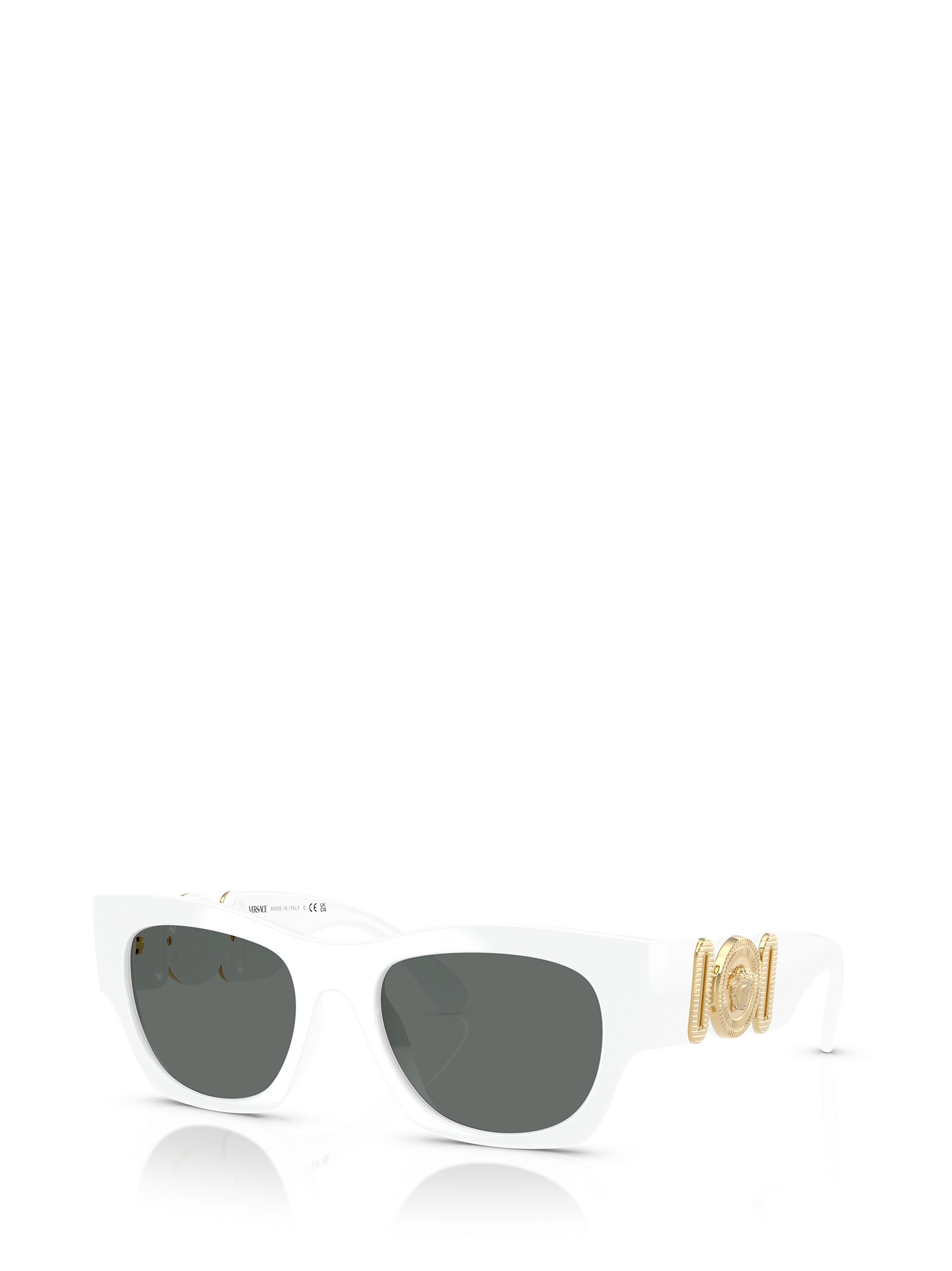 Versace Full Frame Sunglasses In Gray