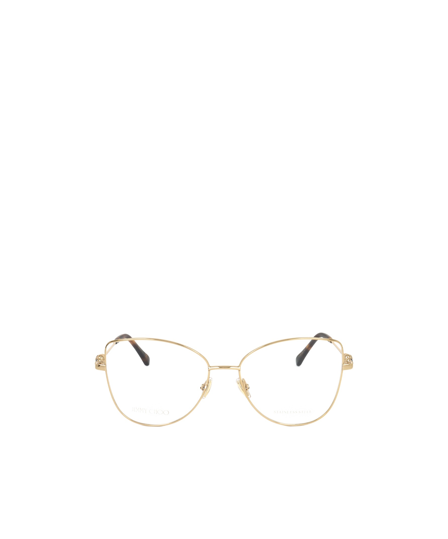Jimmy Choo Eyewear Butterfly Frame Glasses In White