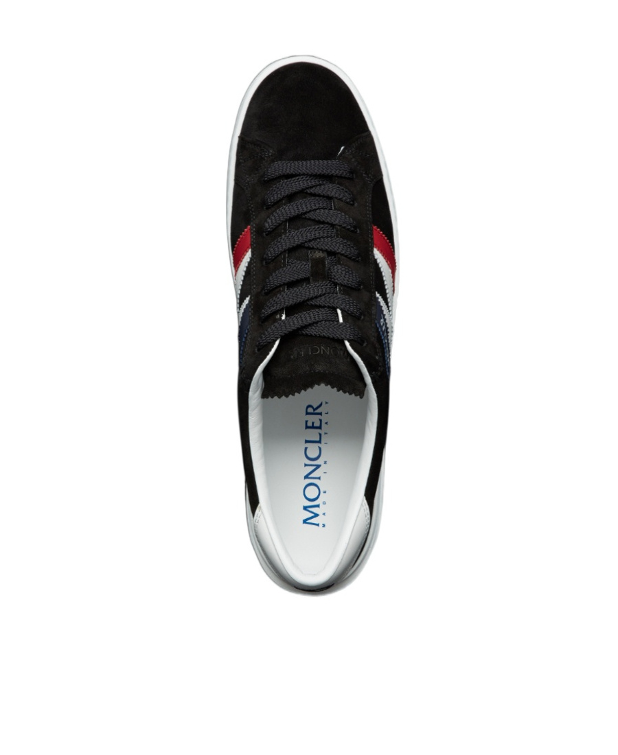 Shop Moncler Monaco Low-top Sneakers In Black