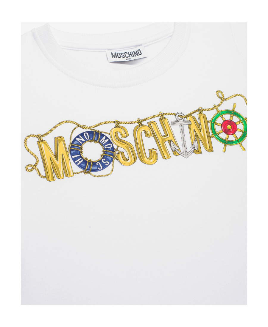Moschino Logo-print Short-sleeve T-shirt In White