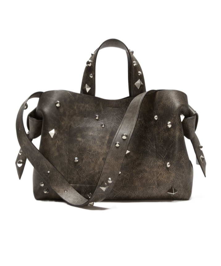 ACNE STUDIOS MIDI MUSUBI LEATHER TOTE BAG