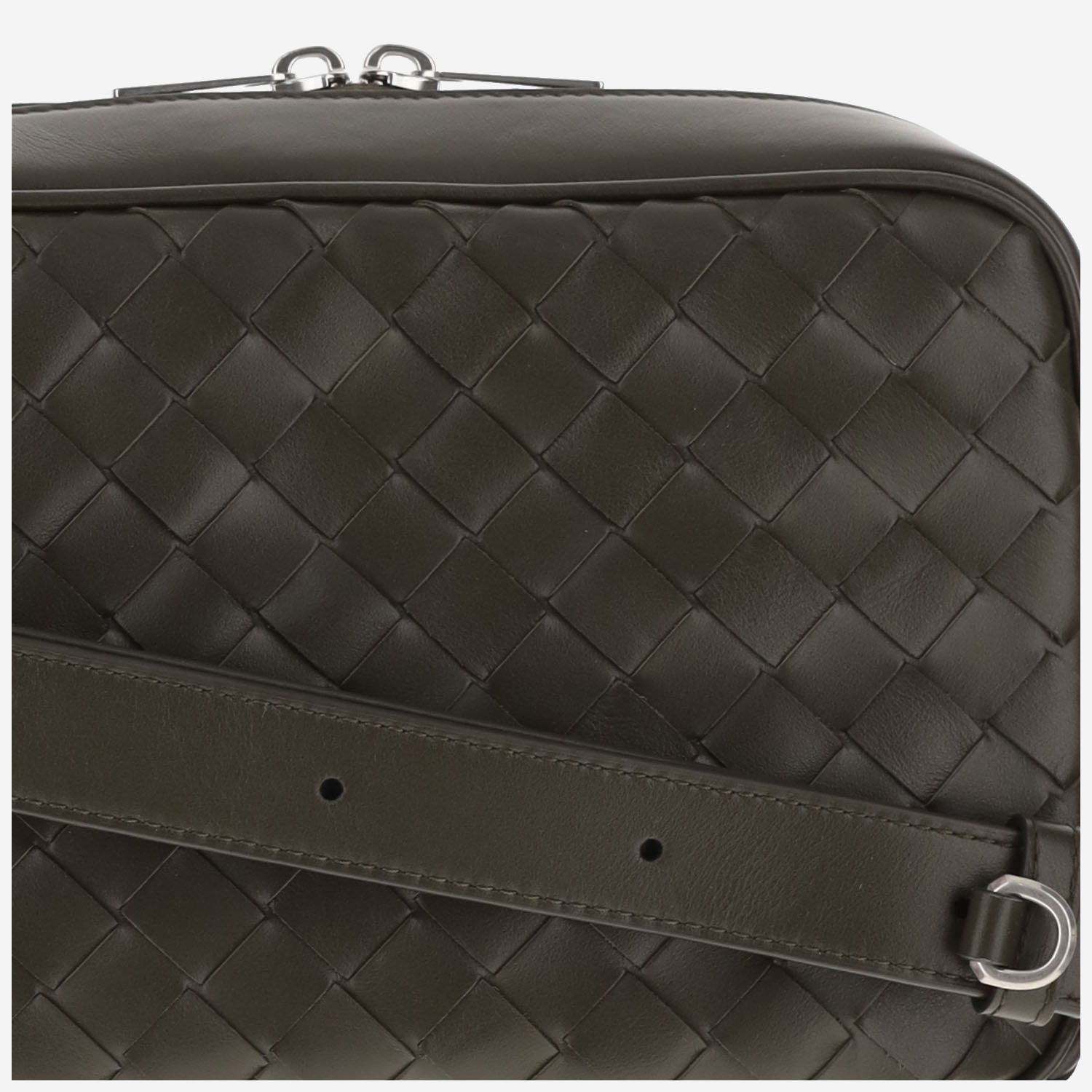 Bottega Veneta Medium Woven Shoulder Bag In Black