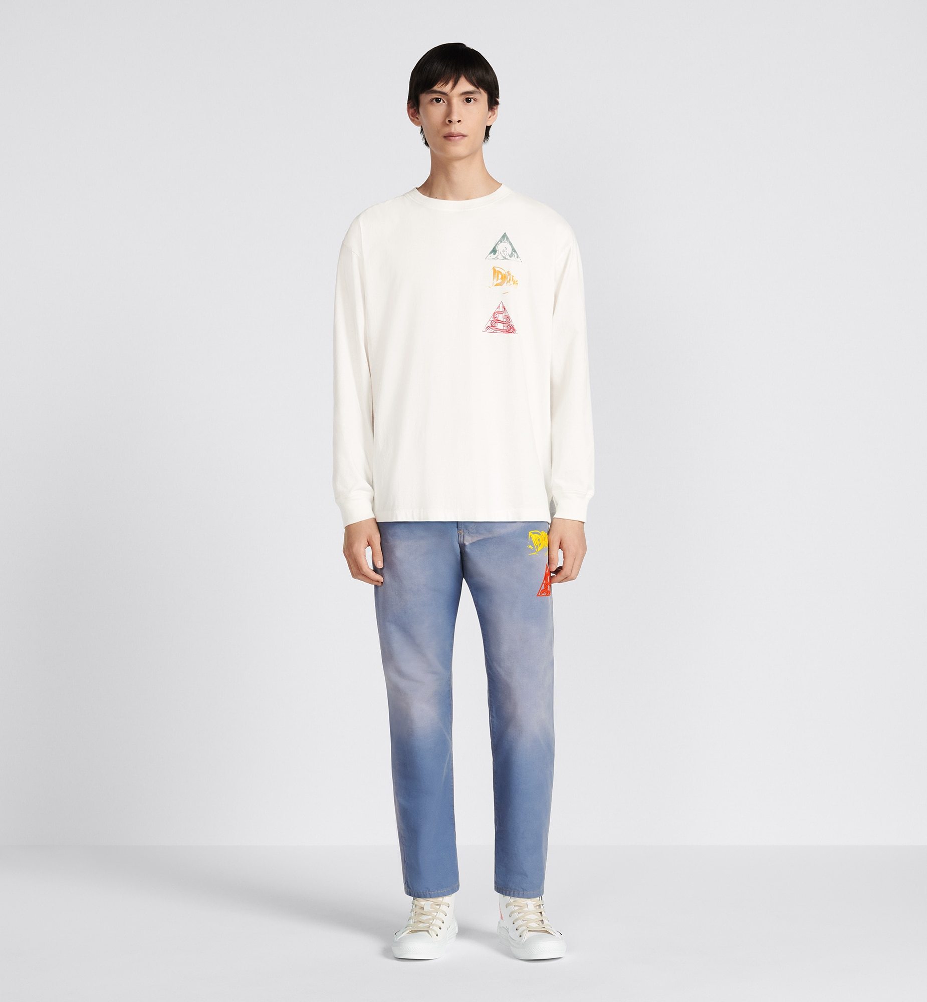 Dior Logo Jeans In Blue