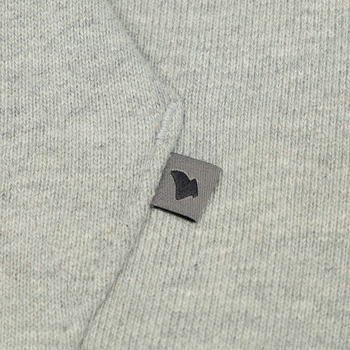 Ader Error Etik Logo Hooded Sweater In Gray