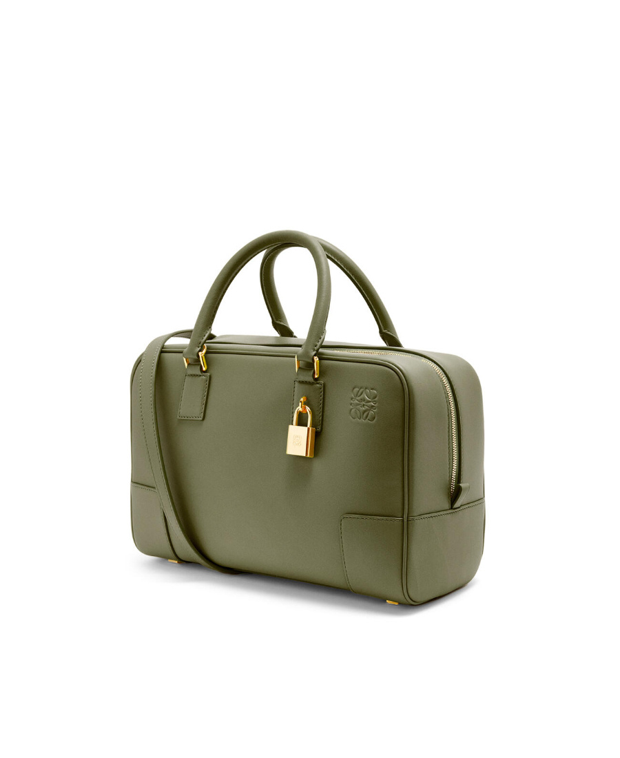 Loewe Amazona 28 Bag In Nappa Calfskin In Green