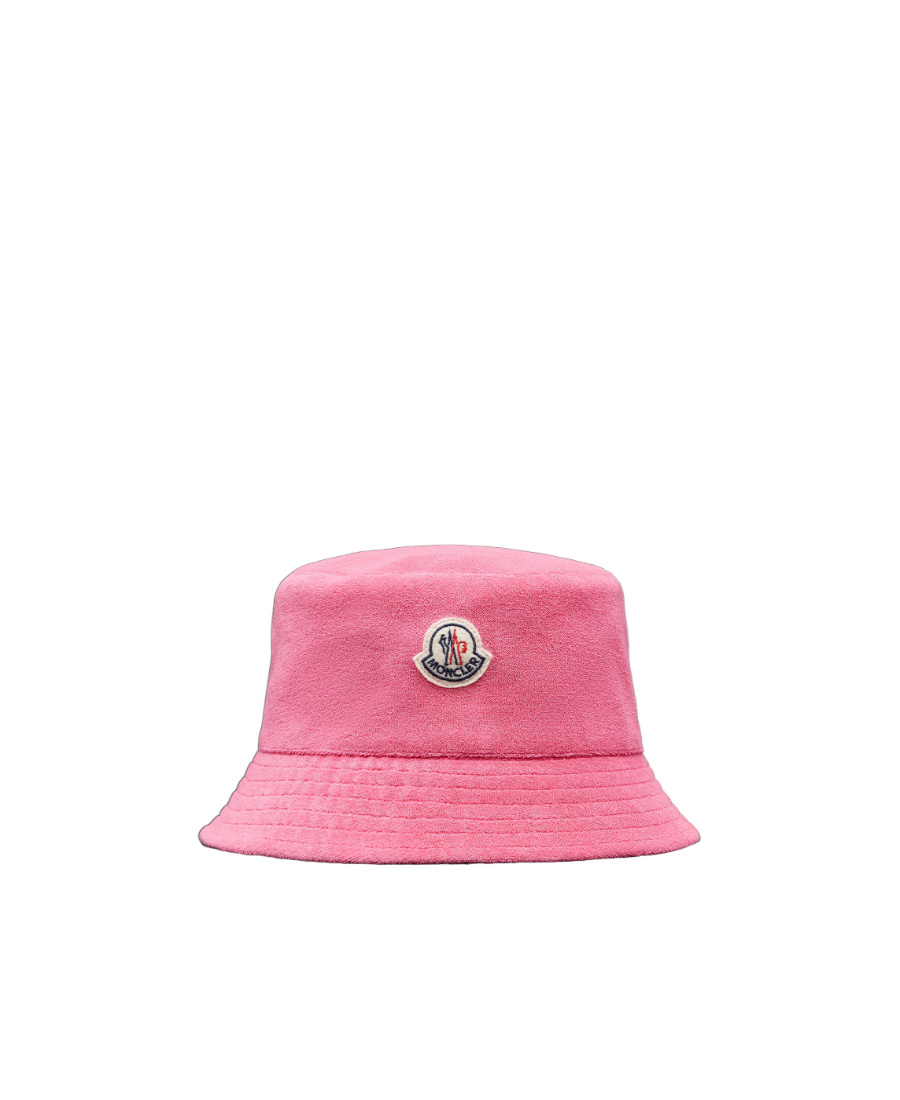 Moncler Reversible Logo-patch Bucket Hat In Red