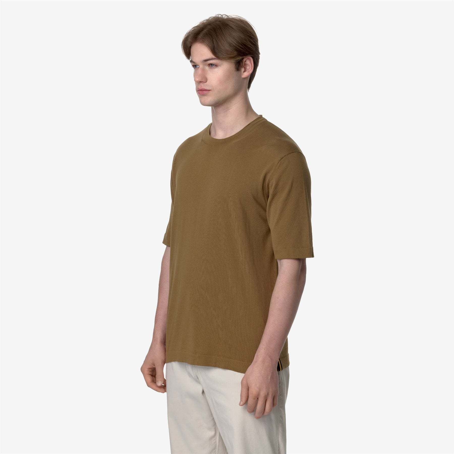 K-way T-shirt With Round Neck And Short Sleeves In Green