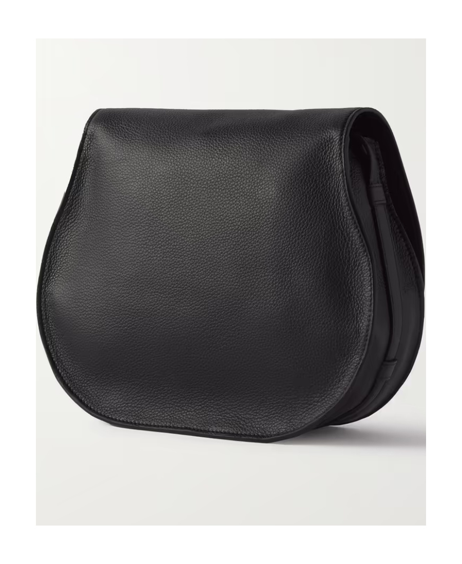 Chloé Marcie Flap Shoulder Bag In Black