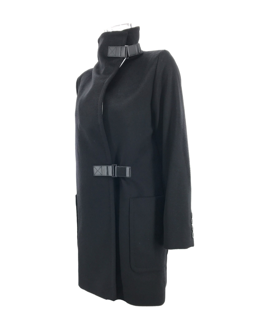 Max Mara Long-sleeved Coat In Black