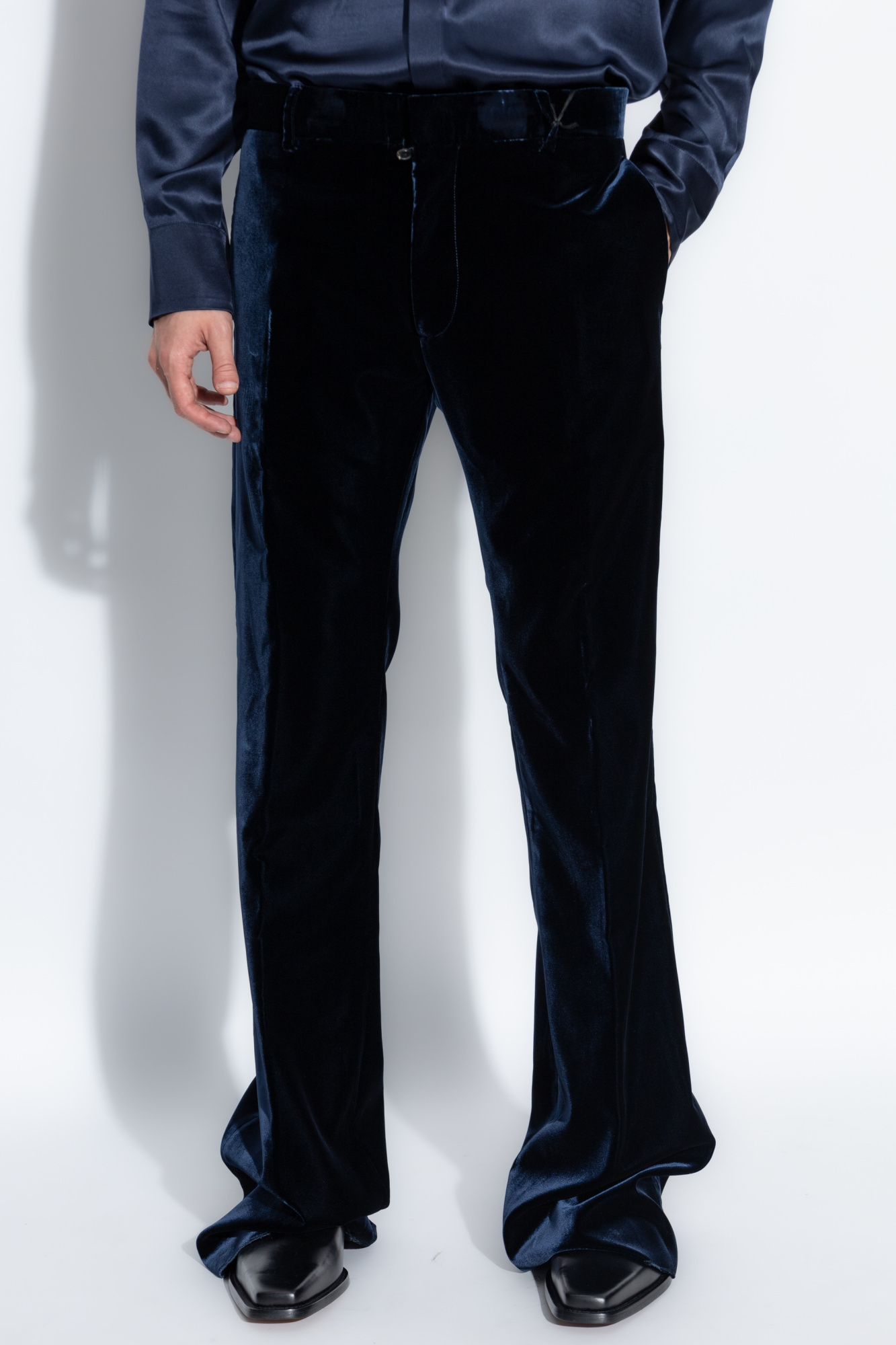 Dsquared2 Velvet Casual Pants In Black