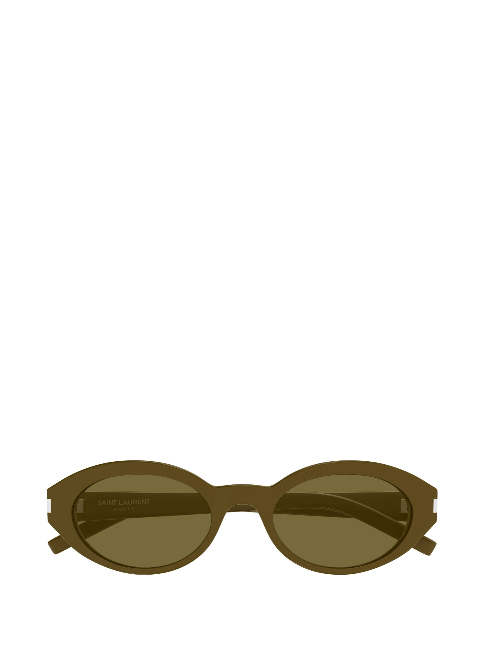 Saint Laurent Oval-frame Sunglasses In Brown