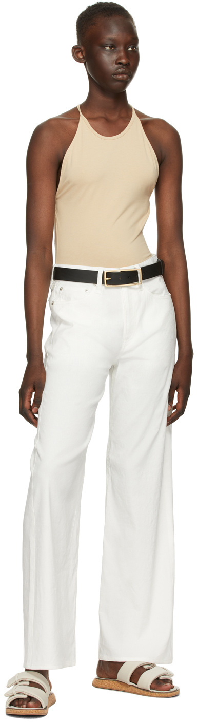 Rag & Bone Black Buckle Leather Belt