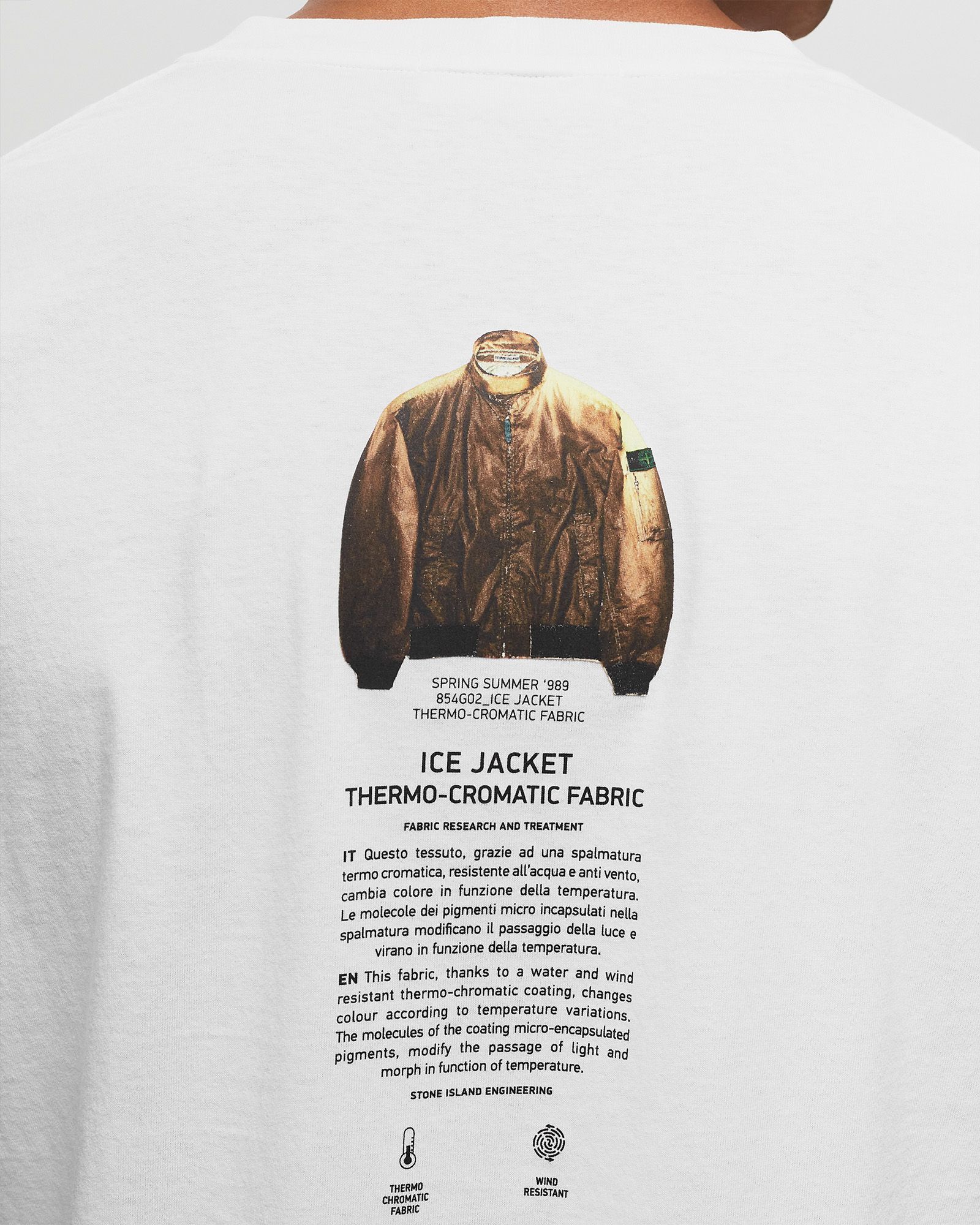 Stone Island Logo-print Organic Cotton-jersey T-shirt In White