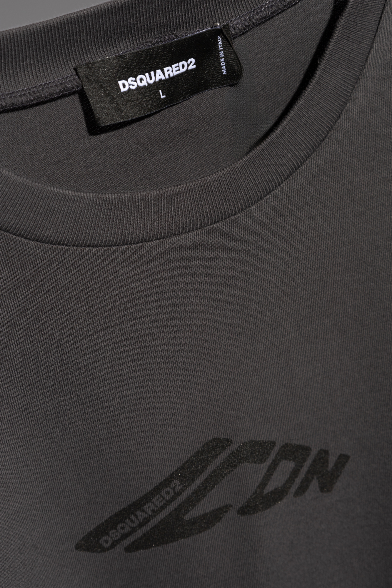 Dsquared2 Icon Drop-shoulder Cotton T-shirt In Black