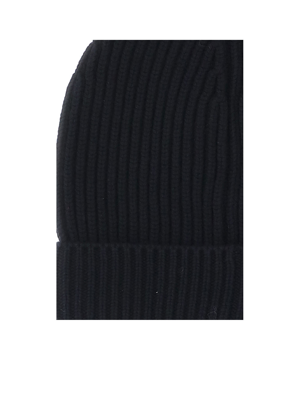 Dolce & Gabbana Ribbed-knit Turn-up Beanie In Black