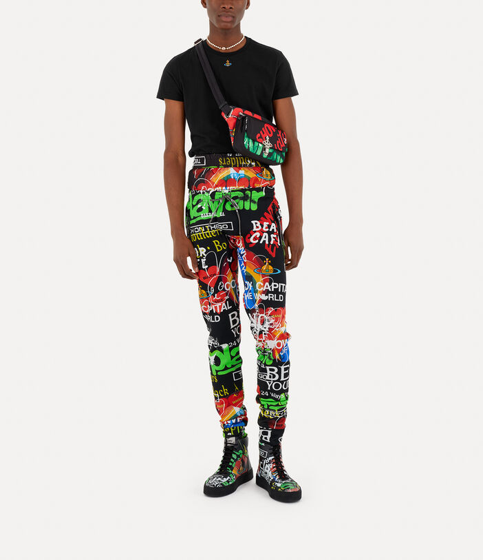 Shop Vivienne Westwood Orb Logo-embroidered Crewneck T-shirt In Black