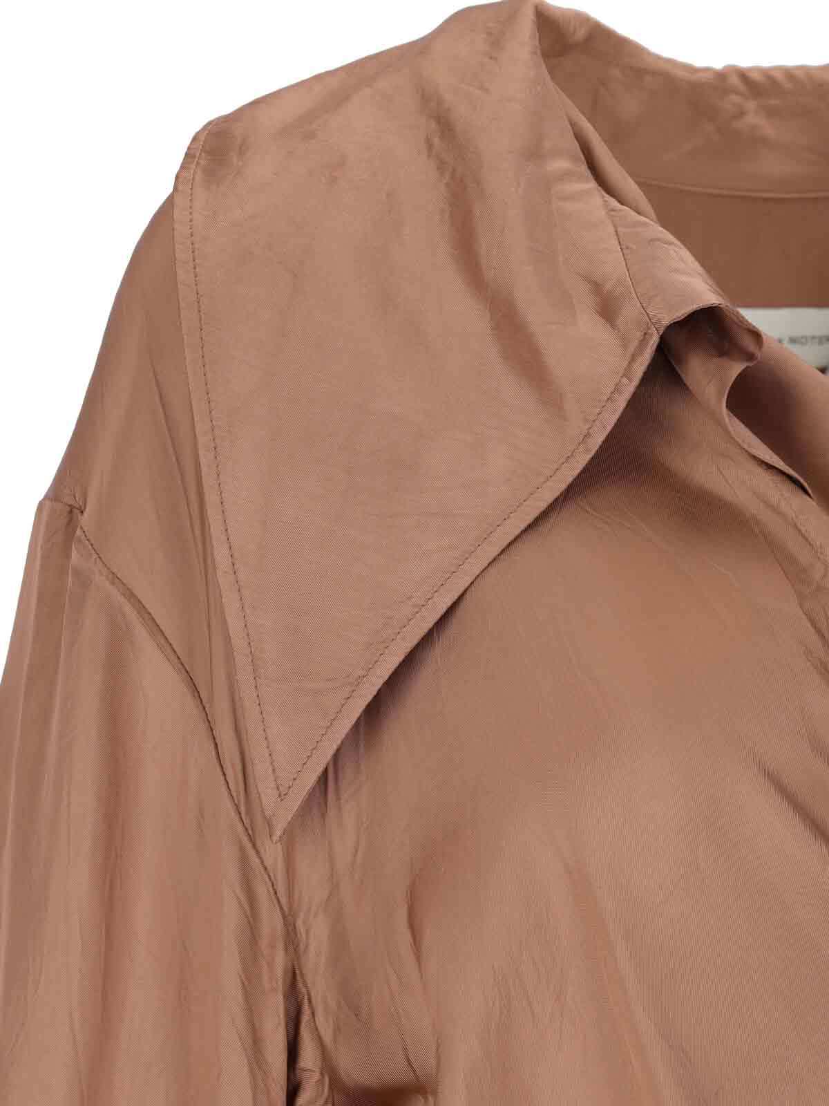 Dries Van Noten Asymmetrical Shirt In Brown