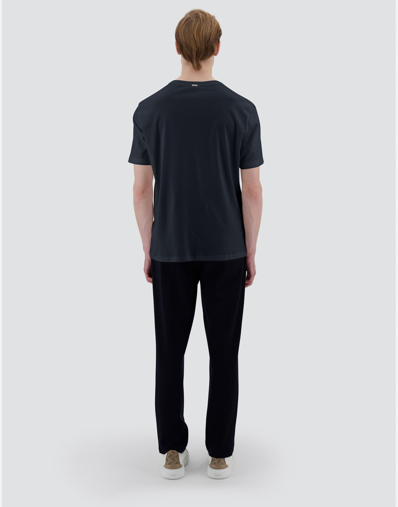Herno Short-sleeved Crewneck T-shirt In Black