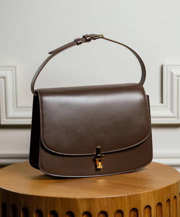 The Row Logo Shoulder Bag In Brown