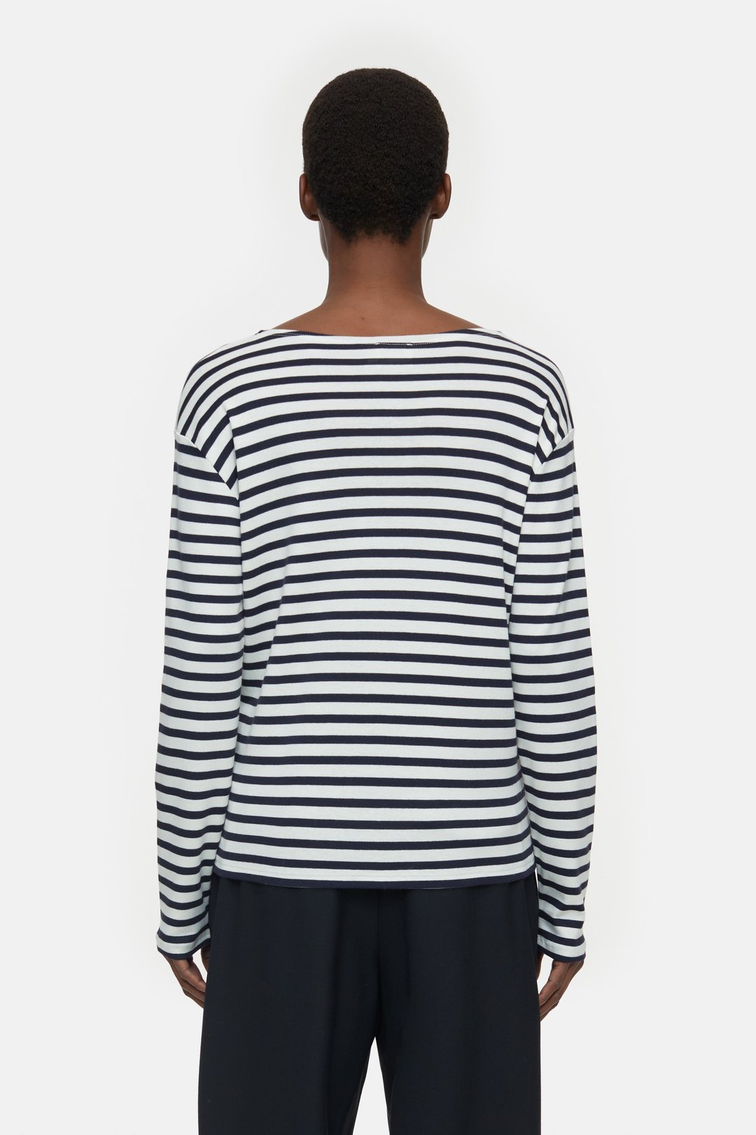 Shop Closed Striped Long-sleeved T-shirt In White